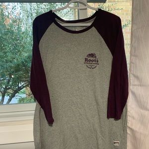Roots baseball 3/4 shirt